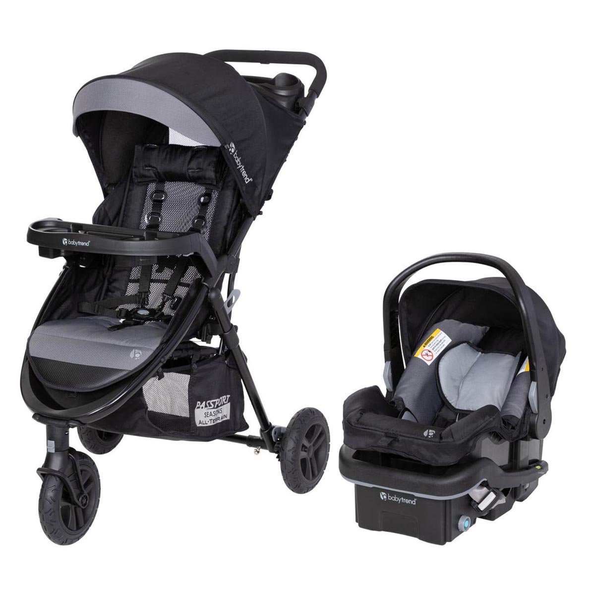 Passport Seasons All-Terrain Compact Travel System - Dash Black