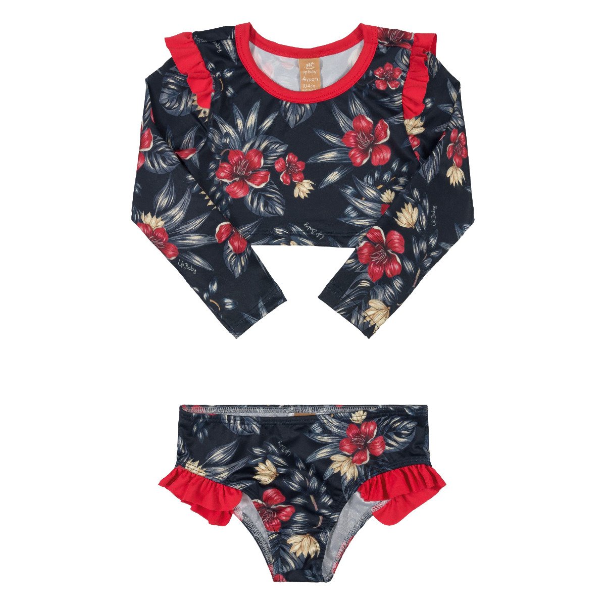 UV Protection Swimming Bikini - Night Floral