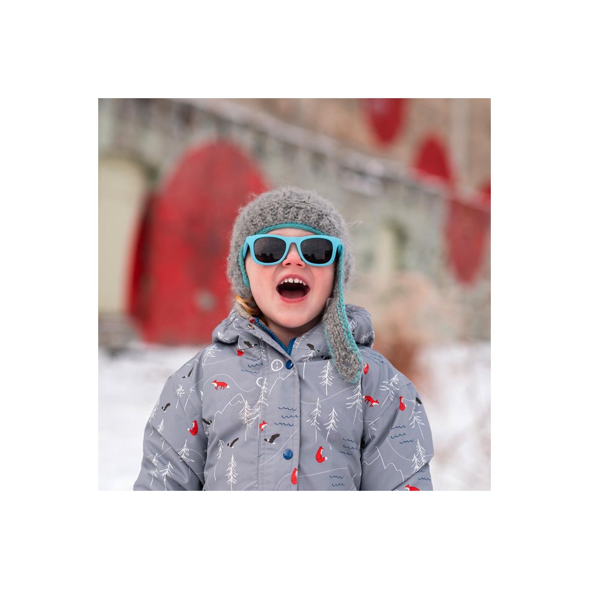 Urban Xplorer Sunglasses Classic Black Lenses - Sky Blue