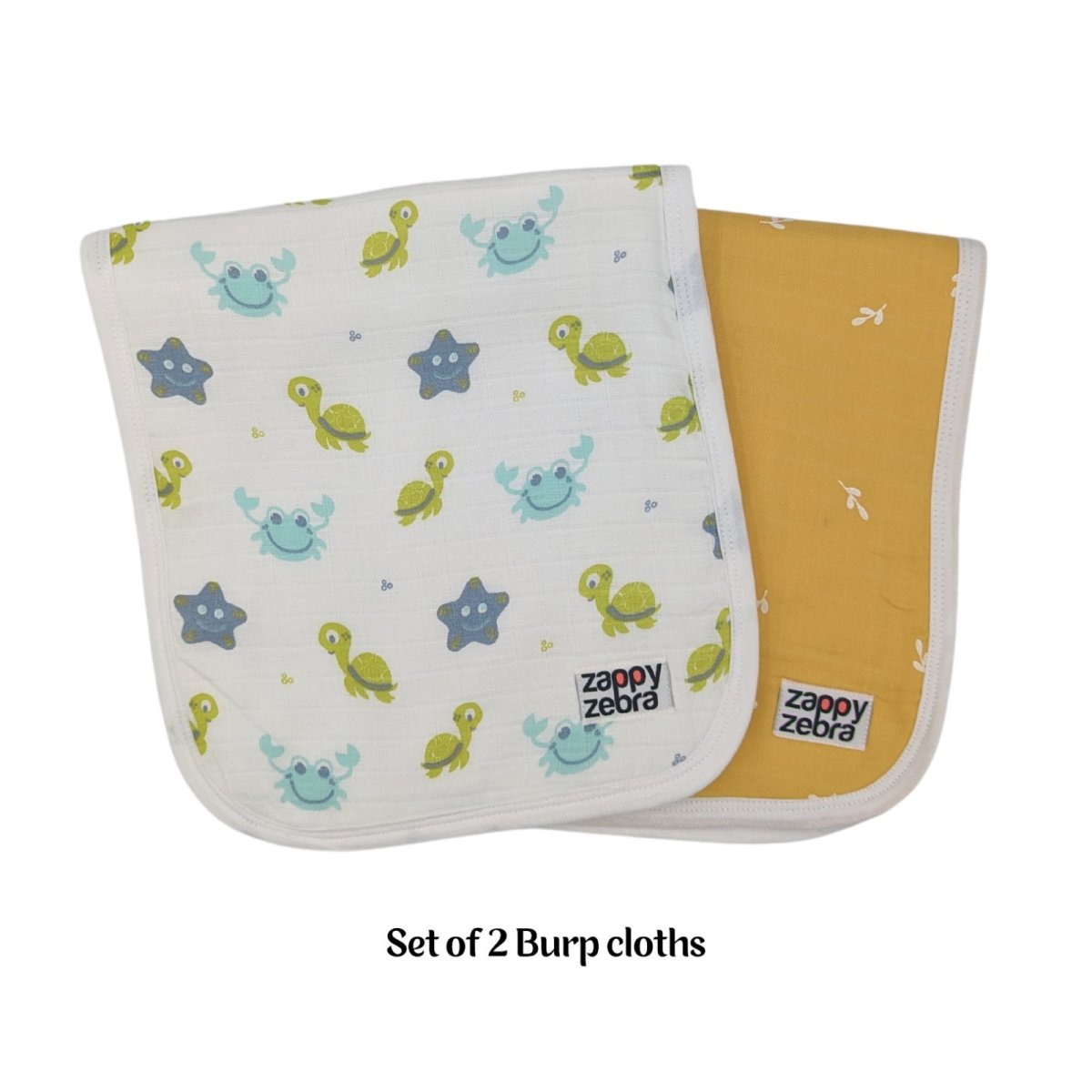 Muslin Burp Cloth Set - Yellow - 2 pack