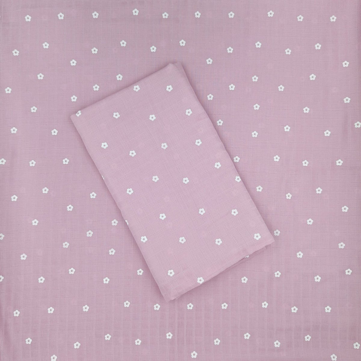 Muslin Swaddle - Mauve Daisies