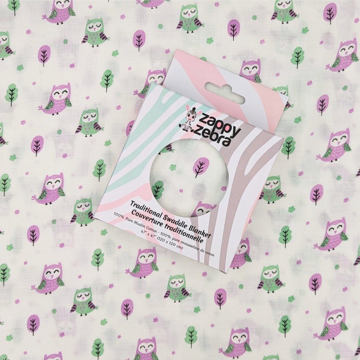 Muslin Swaddle - Opulent Owls