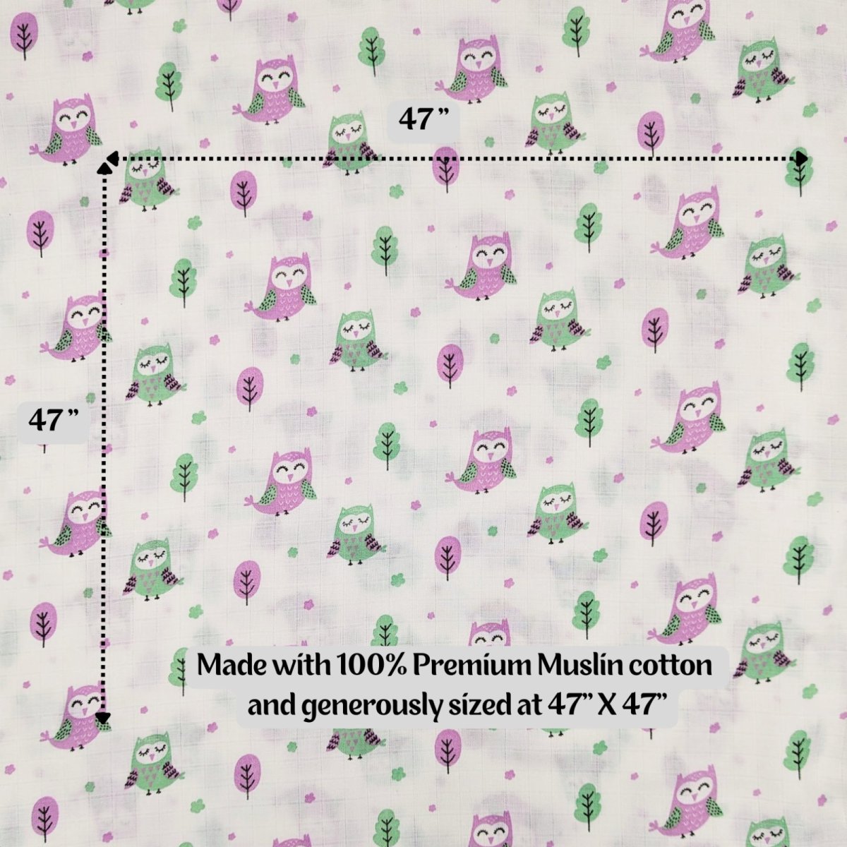 Muslin Swaddle - Opulent Owls