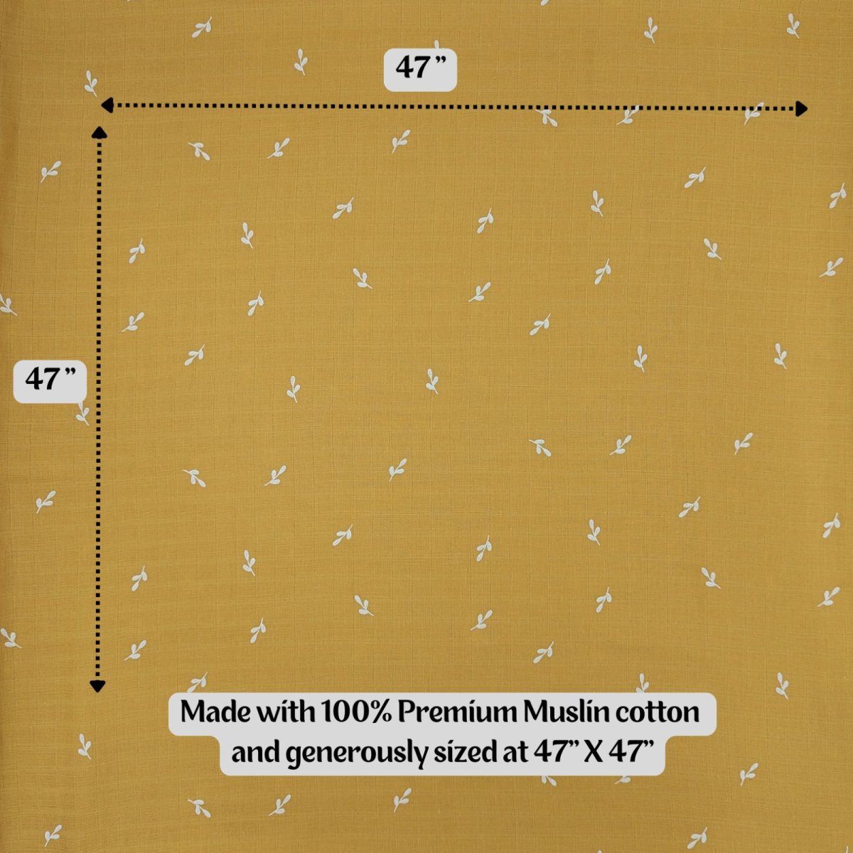 Muslin Swaddle - Yellow Ochre