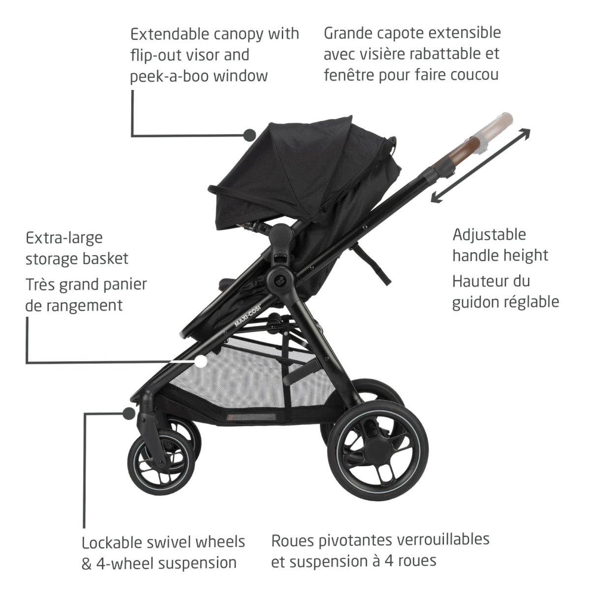 Zelia Luxe 5-in-1 Modular Travel System - Essential Green