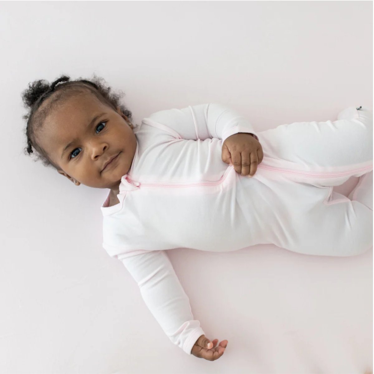 Zippered Footie Preemie - Sakura