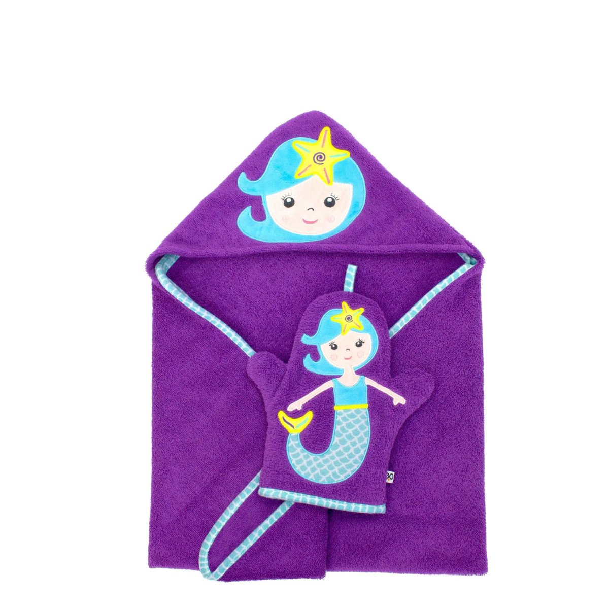 Baby Snow Terry Hooded Bath Towel - Mermaid